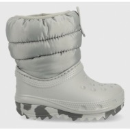  παιδικές μπότες χιονιού crocs χρώμα: γκρι