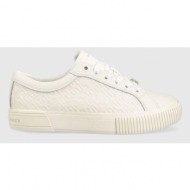  δερμάτινα αθλητικά παπούτσια tommy hilfiger χρώμα: άσπρο