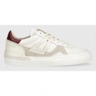  δερμάτινα αθλητικά παπούτσια tommy hilfiger th lab court sneaker χρώμα: άσπρο, fm0fm04267