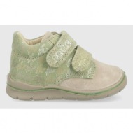  δερμάτινα παιδικά κλειστά παπούτσια primigi χρώμα: πράσινο