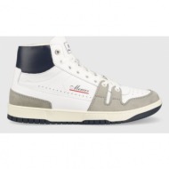  δερμάτινα αθλητικά παπούτσια mercer amsterdam the brooklyn high χρώμα: άσπρο, me231014