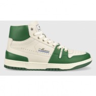  δερμάτινα αθλητικά παπούτσια mercer amsterdam the brooklyn high χρώμα: πράσινο