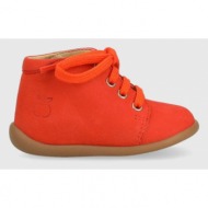  δερμάτινα παιδικά κλειστά παπούτσια pom d`api χρώμα: πορτοκαλί