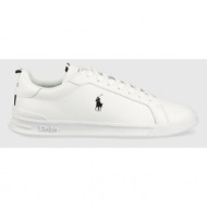 sneakers δερμάτινα  παπούτσια polo ralph lauren hrt ct ii χρώμα: άσπρο, 809860883006