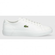  δερμάτινα αθλητικά παπούτσια lacoste gripshot χρώμα: άσπρο, 41cma0014