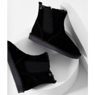  μπότες χιονιού σουέτ answear lab χρώμα: μαύρο