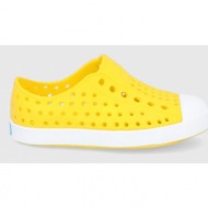 παιδικά πάνινα παπούτσια native χρώμα: κίτρινο