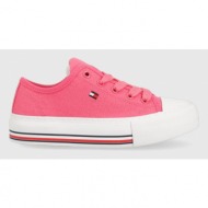  παιδικά πάνινα παπούτσια tommy hilfiger χρώμα: ροζ