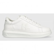  δερμάτινα αθλητικά παπούτσια karl lagerfeld kapri mens χρώμα: άσπρο, kl52515