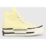  πάνινα παπούτσια converse chuck 70 plus χρώμα: κίτρινο