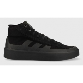 πάνινα παπούτσια adidas χρώμα μαύρο