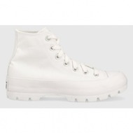  πάνινα παπούτσια converse chuck taylor all star lugged hi χρώμα: άσπρο