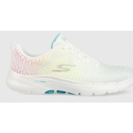 αθλητικά παπούτσια skechers gowalk 6 vibrant energy χρώμα: άσπρο