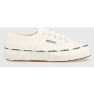  πάνινα παπούτσια superga 2750 logo piping χρώμα: άσπρο, s7125nw