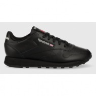  δερμάτινα αθλητικά παπούτσια reebok χρώμα: μαύρο
