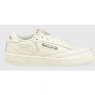 δερμάτινα αθλητικά παπούτσια reebok classic club c 85 χρώμα: άσπρο