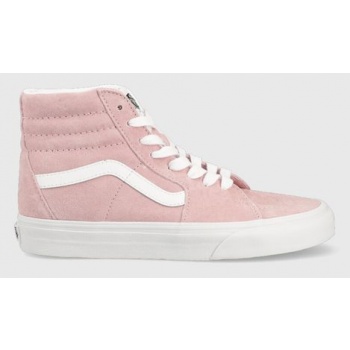 σουέντ αθλητικά παπούτσια vans sk8-hi