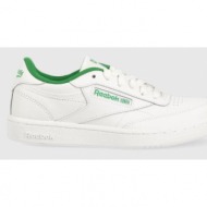  παιδικά δερμάτινα αθλητικά παπούτσια reebok classic club c χρώμα: άσπρο