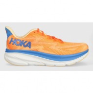  παπούτσια για τρέξιμο hoka one one clifton 9 χρώμα: πορτοκαλί