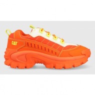  δερμάτινα αθλητικά παπούτσια caterpillar intruder supercharged χρώμα: πορτοκαλί, p111050