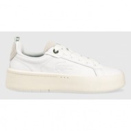  δερμάτινα αθλητικά παπούτσια lacoste carnaby χρώμα: άσπρο, 45sfa0040
