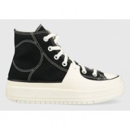  πάνινα παπούτσια converse chuck taylor all star construct χρώμα: μαύρο, a05094c