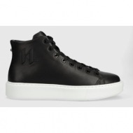  δερμάτινα ελαφριά παπούτσια karl lagerfeld maxi kup χρώμα: μαύρο, kl52265