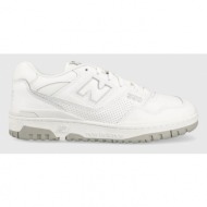  δερμάτινα αθλητικά παπούτσια new balance bb550pb1 χρώμα: άσπρο