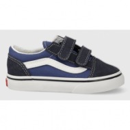  παιδικά πάνινα παπούτσια vans td old skool v χρώμα: ναυτικό μπλε