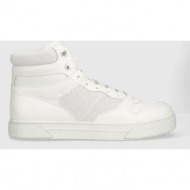  δερμάτινα αθλητικά παπούτσια michael kors barett χρώμα: άσπρο, 42f3brfe5l