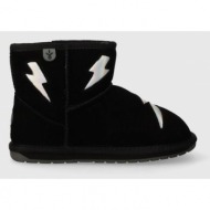  μπότες χιονιού σουέτ για παιδιά emu australia k12985 barton lightning χρώμα: μαύρο