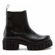  δερμάτινες μπότες τσέλσι charles footwear γυναικείες, χρώμα: μαύρο