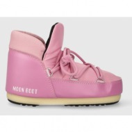  μπότες χιονιού moon boot pumps nylon χρώμα: ροζ, 14600300.004