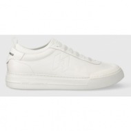  δερμάτινα αθλητικά παπούτσια karl lagerfeld t/kap kc χρώμα: άσπρο, kl51423