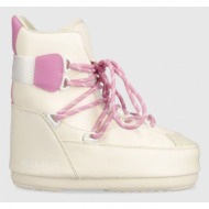  μπότες χιονιού moon boot sneaker mid χρώμα: μπεζ, 14028200.002