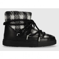  μάλλινες μπότες χιονιού inuikii wool χρώμα: μαύρο, 75202-063