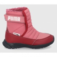 παιδικές μπότες χιονιού puma puma nieve boot wtr ac ps χρώμα: ροζ