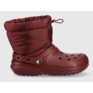  μπότες χιονιού crocs classic lined neo puff boot