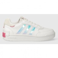 δερμάτινα αθλητικά παπούτσια adidas postmove χρώμα: άσπρο