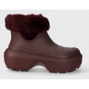 μπότες χιονιού crocs stomp lined boot