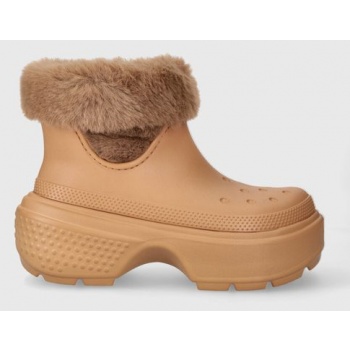 μπότες χιονιού crocs stomp lined boot