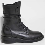  δερμάτινες μπότες answear lab γυναικεία, χρώμα: μαύρο