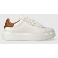  δερμάτινα αθλητικά παπούτσια alohas tb.65 χρώμα: άσπρο, s00603.80