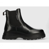  δερμάτινες μπότες τσέλσι gant rockdor χρώμα: μαύρο, 27651427.g00
