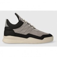  δερμάτινα αθλητικά παπούτσια filling pieces low top tweek χρώμα: γκρι, 10127681878