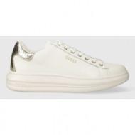  δερμάτινα αθλητικά παπούτσια guess vibo χρώμα: άσπρο, fl8vib lea12