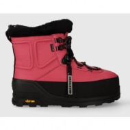  μπότες χιονιού ugg shasta boot mid χρώμα: ροζ, 1151870
