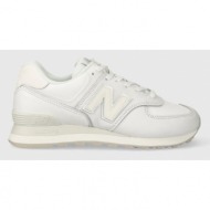  δερμάτινα αθλητικά παπούτσια new balance 574 χρώμα: άσπρο, wl574im2