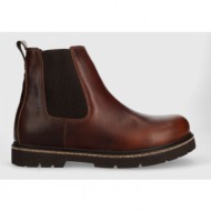  δερμάτινες μπότες τσέλσι birkenstock highwood χρώμα: καφέ, highwood f31025718