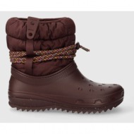  μπότες χιονιού crocs classic neo puff luxe boot 207312
